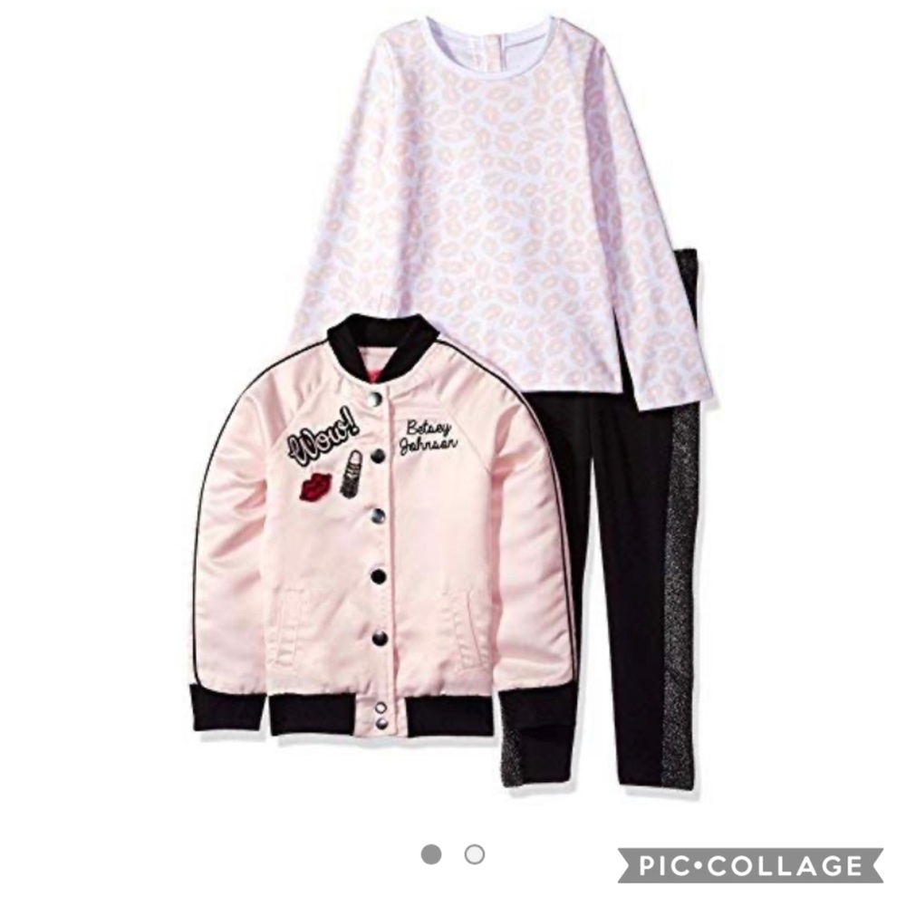 Betsy Johnson Pink Lady Jacket Girls size 14 - Picture 1 of 8